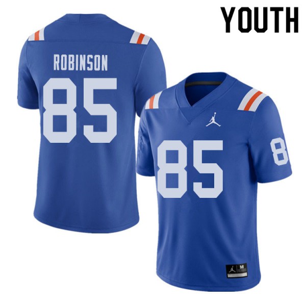 Jordan Brand Youth #85 James Robinson Florida Gators Throwback Alternate College Football Jerseys